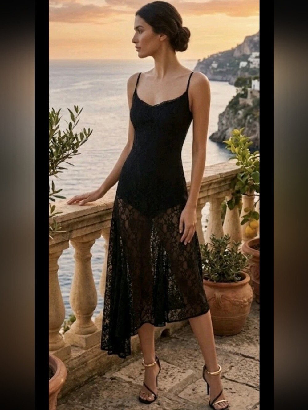 Steve Madden Louisa Dress In Onix Black Size XS.
